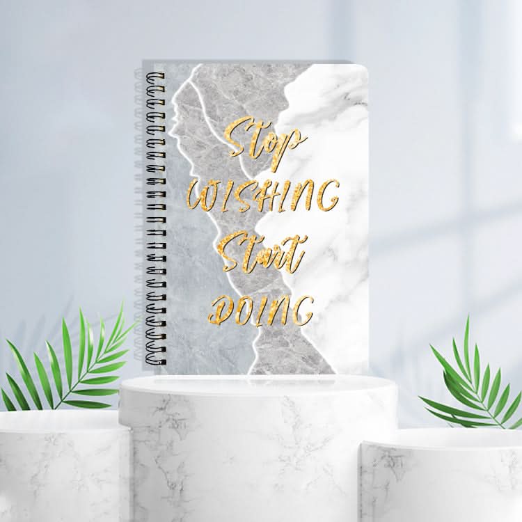 A5 Side Flip Spiral Notebook - Horizontal Line Notepad