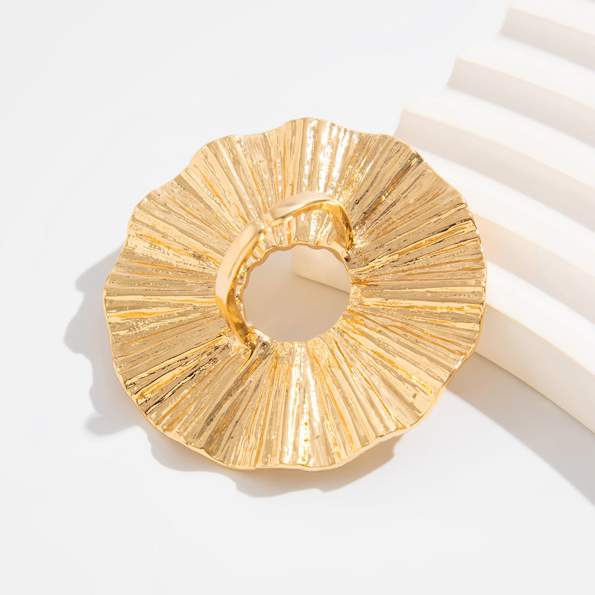 Vintage Feather Pearl Ring – Retro Geometric Alloy Statement Jewelry for Women