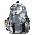 Unisex Large Capacity Backpack with Squirrel Keychain – Oxford Cloth