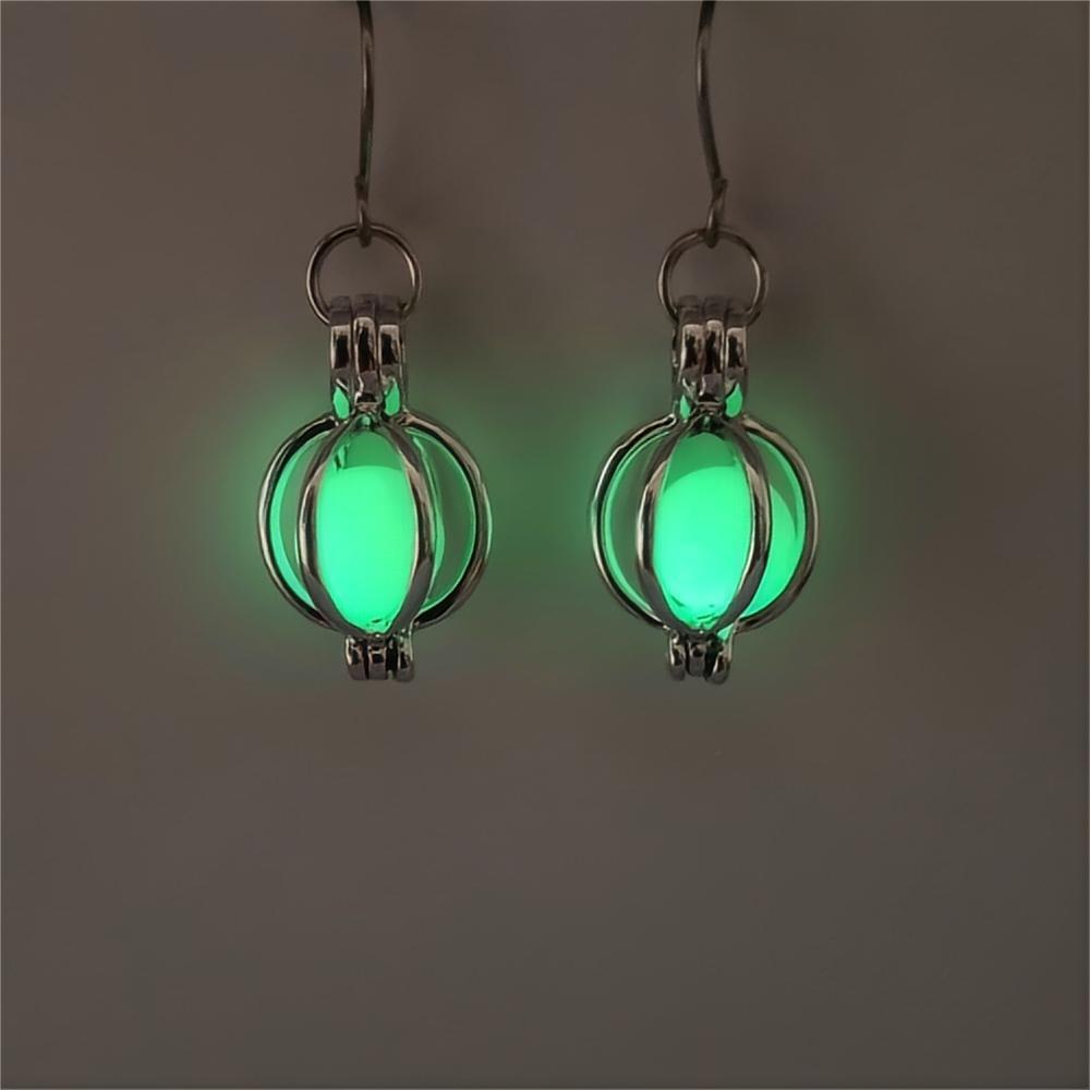 Luminous Pumpkin Halloween Earrings for Women – 3D Drop Hook Style