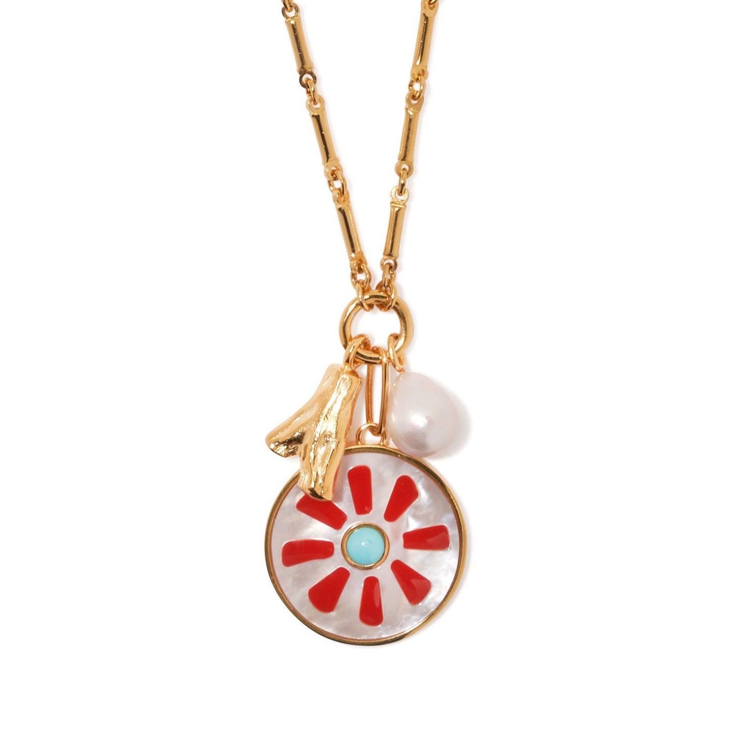Colorful Star & Heart Pendant Necklace – Retro Copper Chain Jewelry for Women
