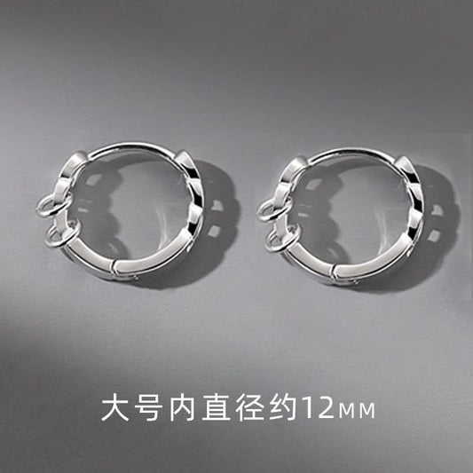 Men’s Trendy Hollow Chain Earrings - Fashion Jewelry