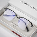 Unisex Anti-Blue Light Square Glasses – Full Frame Resin Lenses for Myopia or Fashion Use