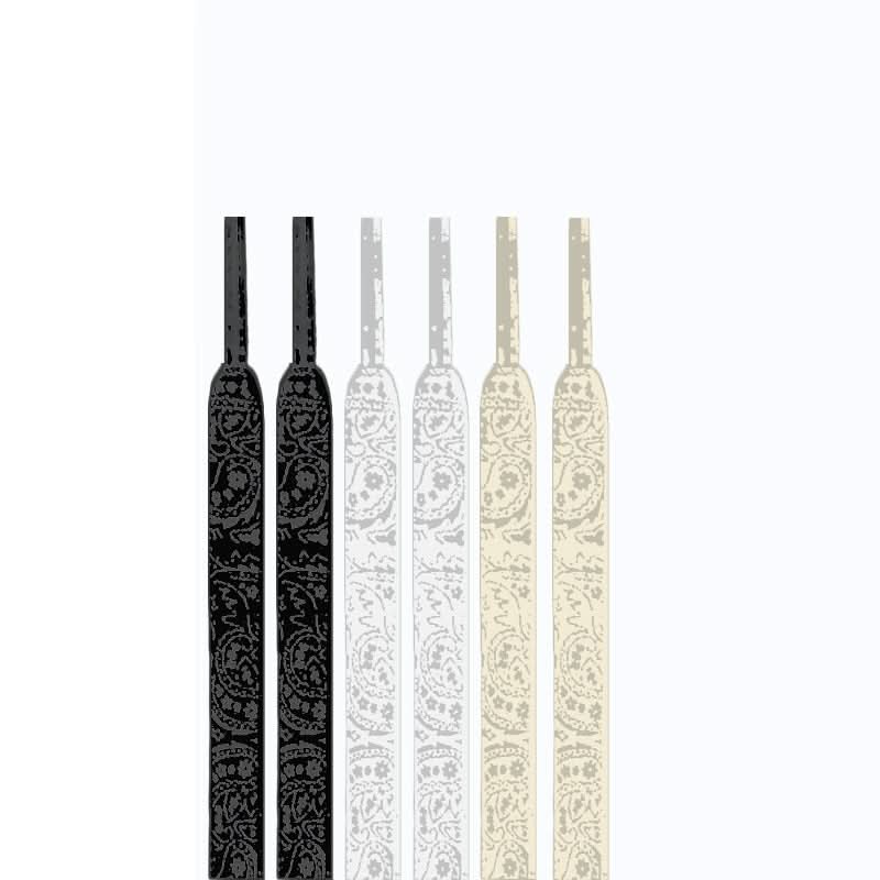 Reflective Shoelaces for Sneakers & Boots – Flat Laces Trendy Paisley Design