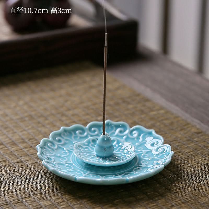 Ceramic Lotus Incense Burner