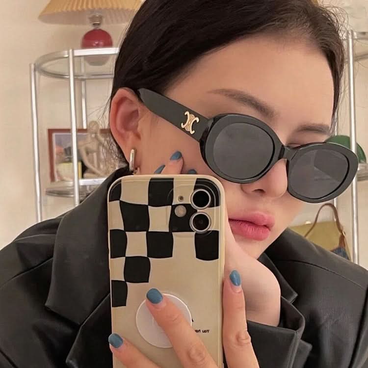 Women's Retro Oval Sunglasses – UV400 Protection, Vintage Disco Style