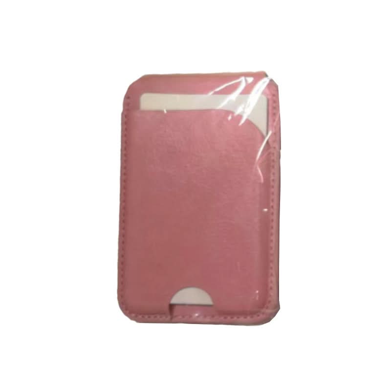 MagSafe Leather Card Holder with Metal Stand – Anti-Magnetic Wallet