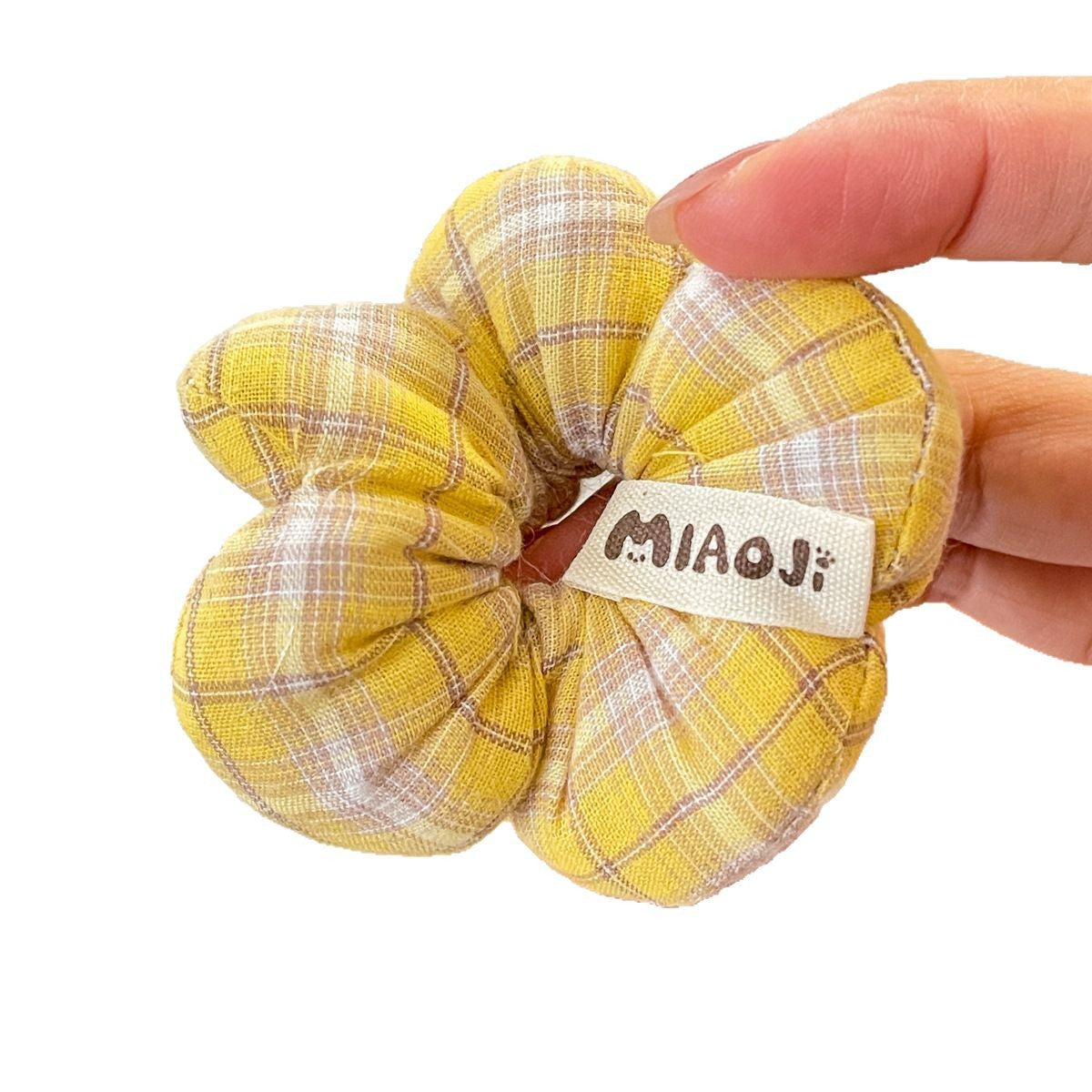 Floral Bow Hair Scrunchie for Girls – Korean Style Sponge Hair Ring (Pack of 6)