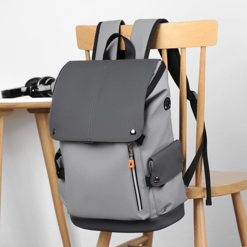 Men's Urban Style Backpack – Large Capacity Waterproof Laptop Bag Fits 15"