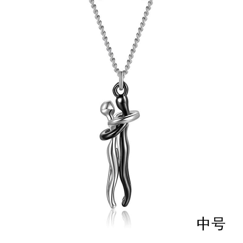 Unisex Couple Hug Necklace - High-End Gift