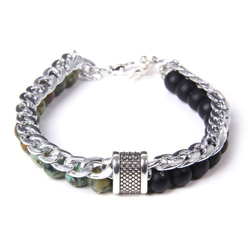 Men’s Trendy Double-Layer Bracelet – For Casual & Business Style