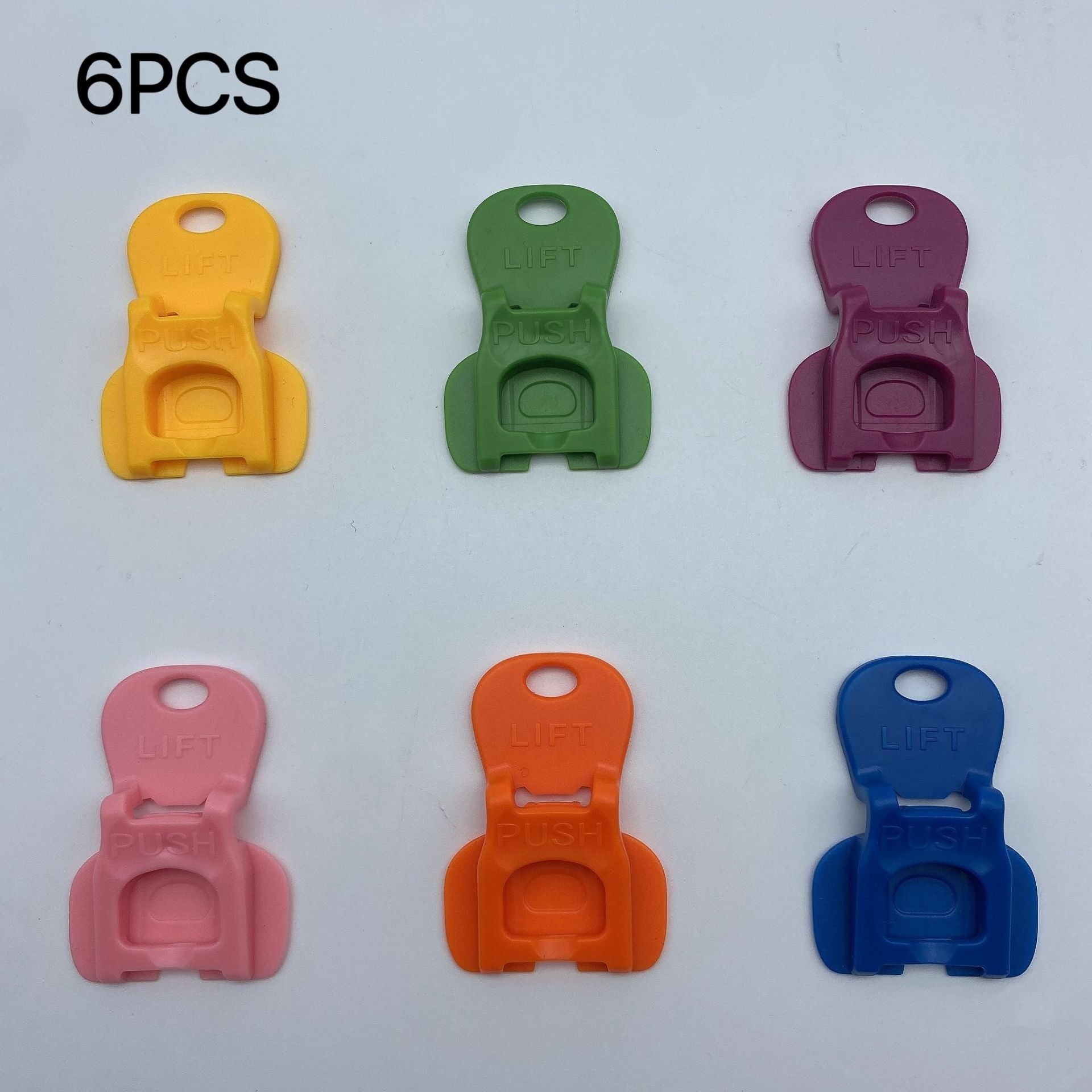 Portable Plastic Can & Bottle Opener – Dustproof Lid, Easy-to-Use Tab Lifter (Pack of 6)