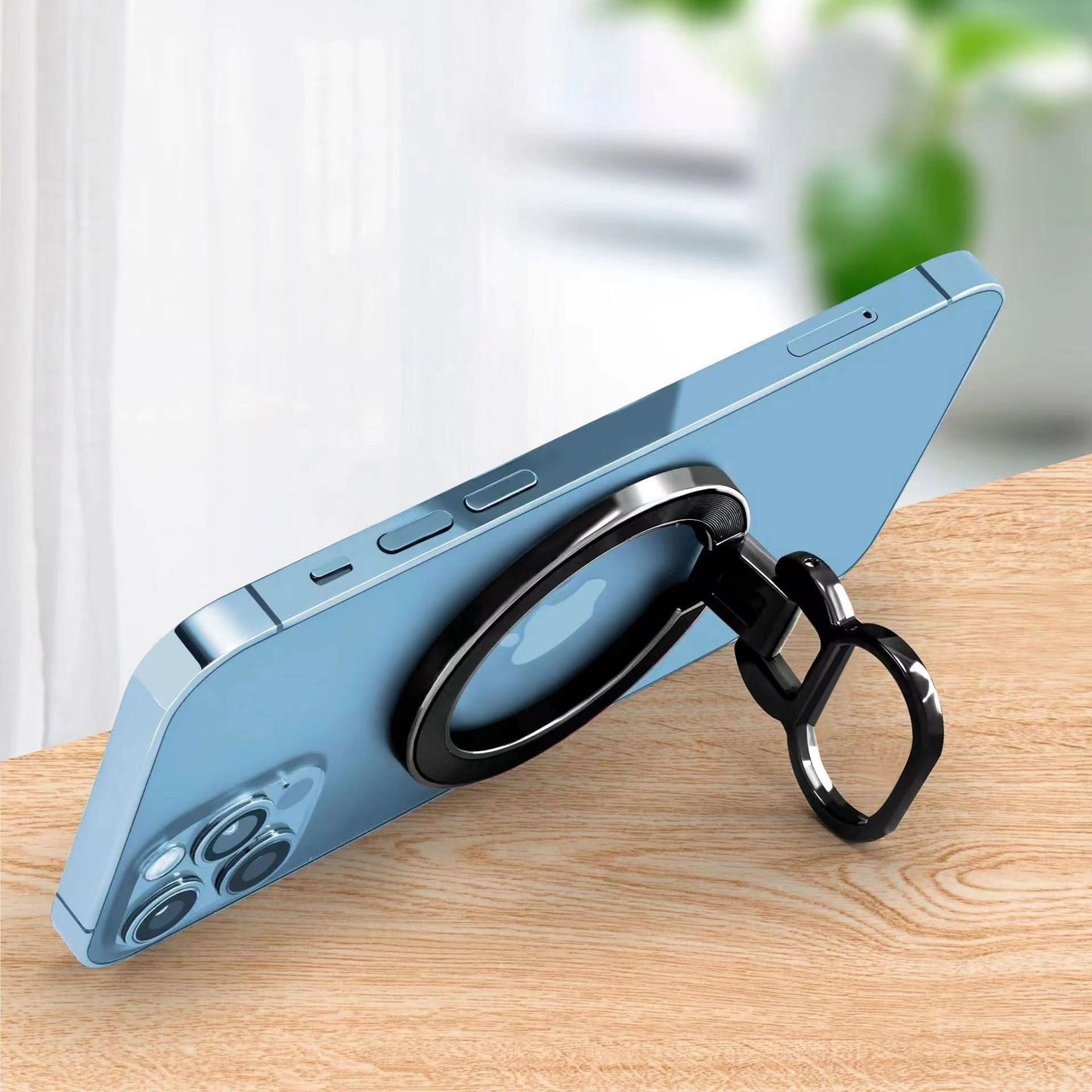 360° Rotating Magnetic Phone Ring Holder – Foldable Stand