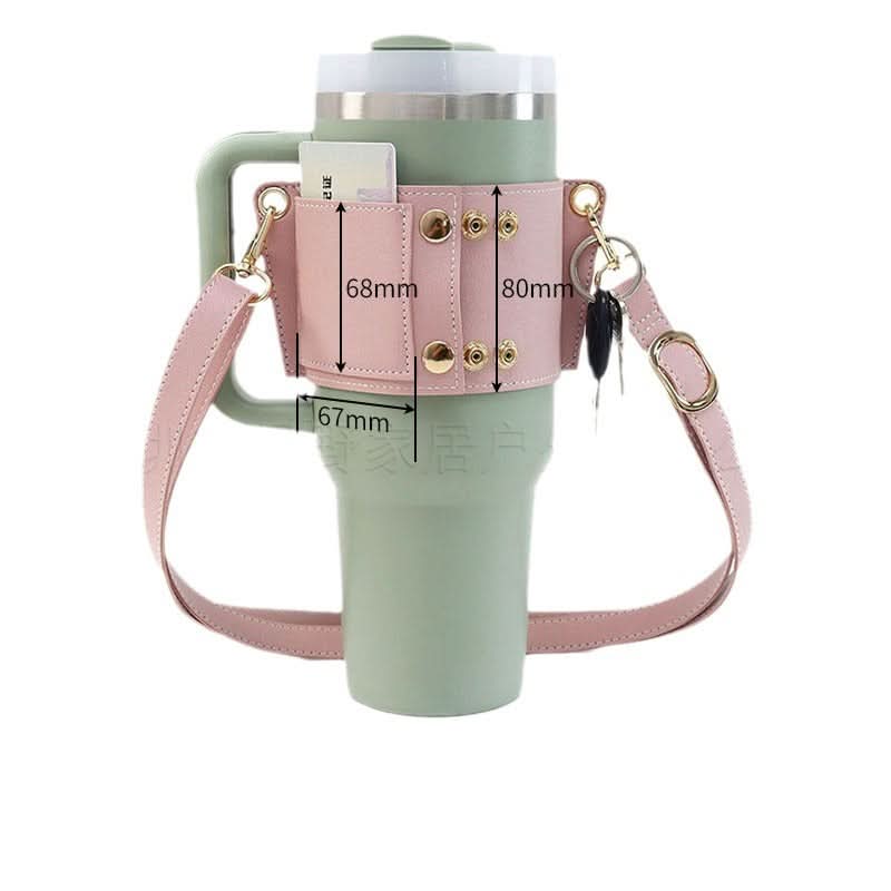 Adjustable Crossbody Cup Holder & Multi-Function Bag