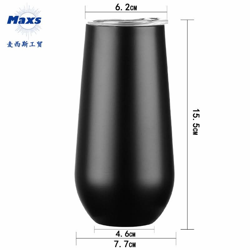 Stainless Steel Wine Tumbler | Double-Walled Insulated Eggshell Cup