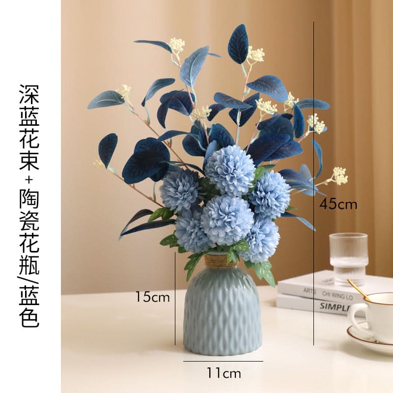 Ceramic Vase with Artificial Flowers
