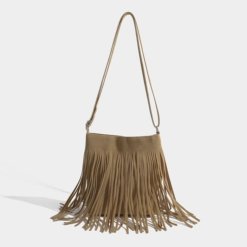 Trendy Tassel Shoulder Bag – Large-Capacity Korean Style Bag