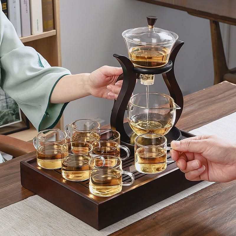 Heat-Resistant Magnetic Glass Tea Set