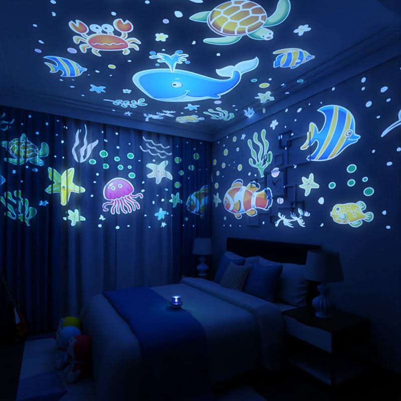 Cute Rabbit and Deer Night Light Projector