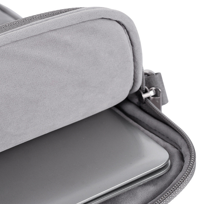 Waterproof PU Laptop Bag 13"–15" – Durable Briefcase with Front Pocket