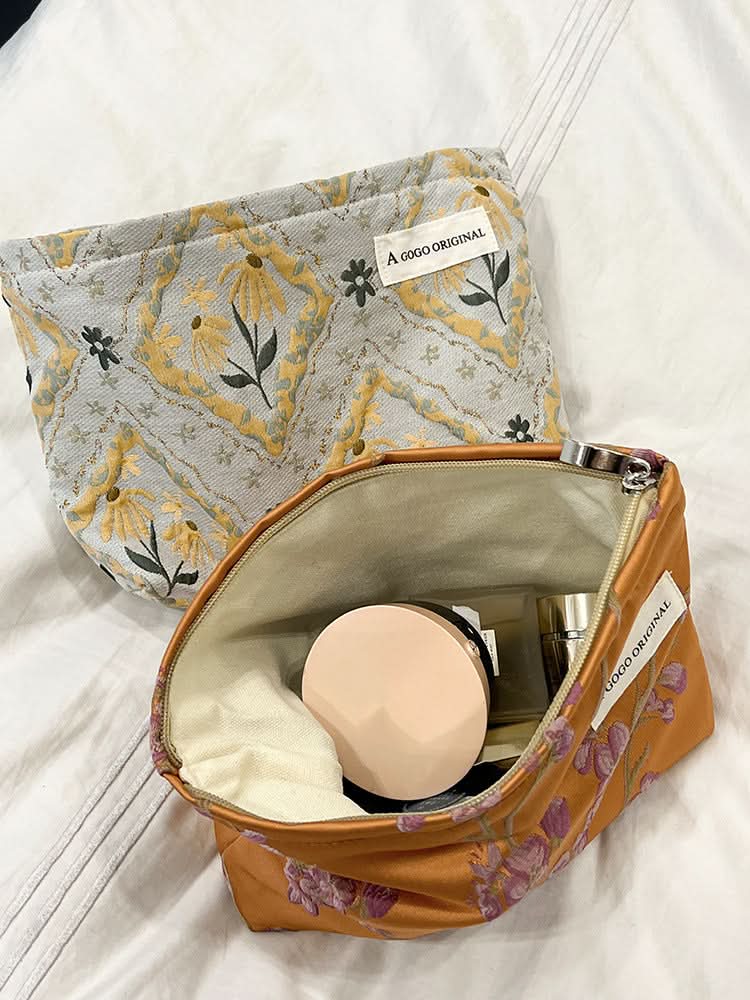 Cosmetic Bag – Floral Travel Toiletry Organizer for Women