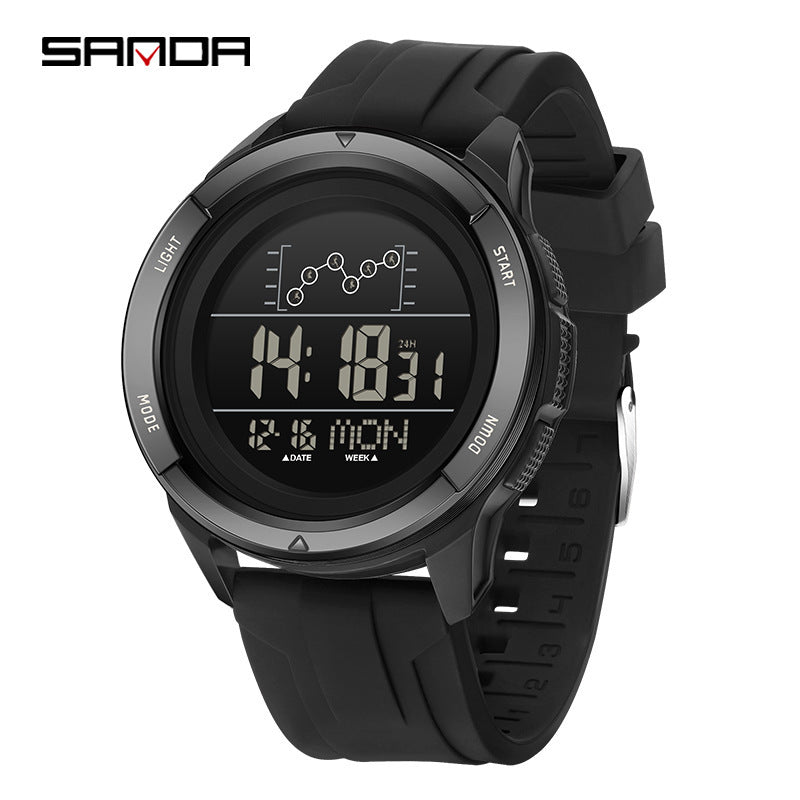 SANDA Digital Sports Watch for Students – Waterproof Countdown Luminous Watch