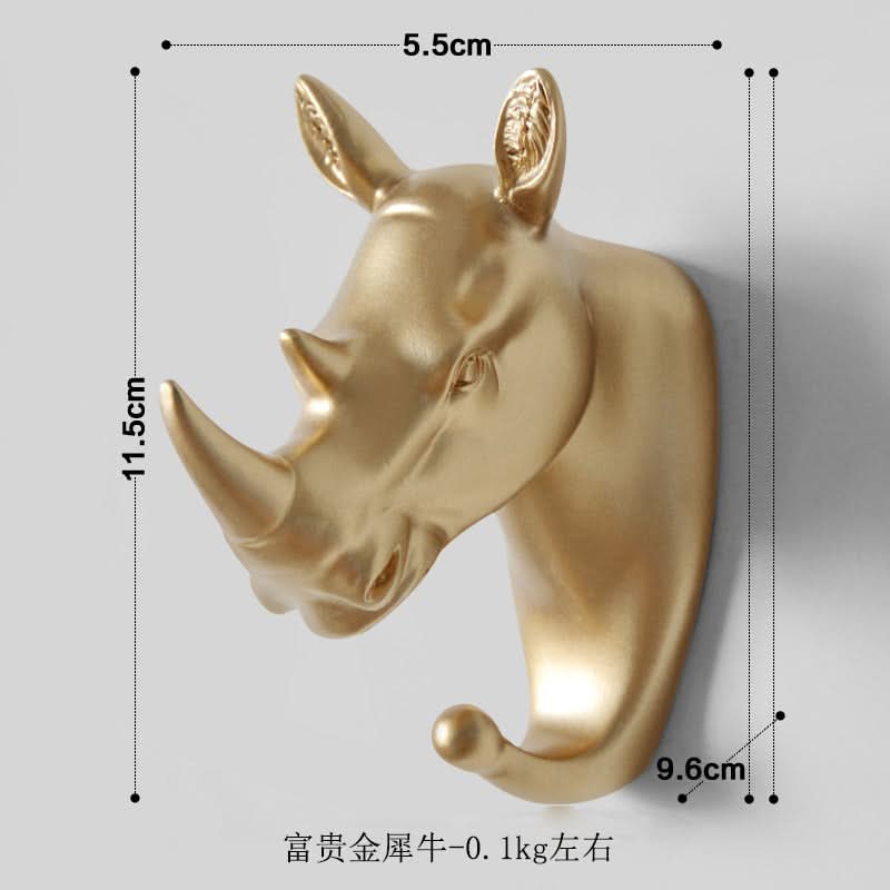 Punch-Free Animal Head Wall Hook – Decorative Deer Head Sticky Hanger