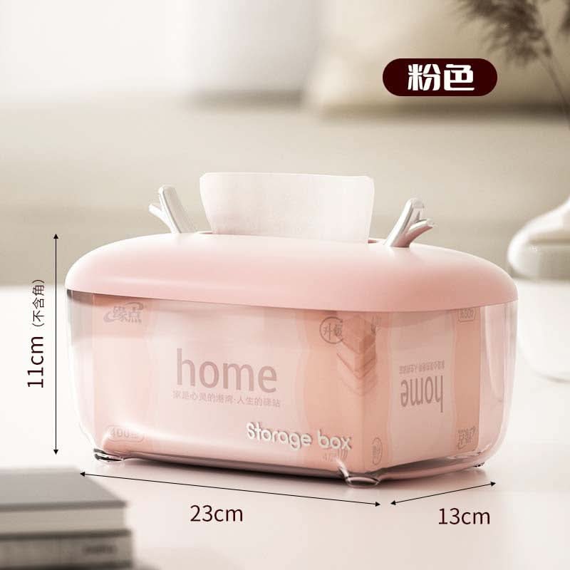 Luxury Multi-Functional Tissue Box – With Remote Control Storage