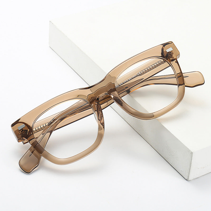 Retro Flat Eyewear for Men & Women, Big Face Fit, Myopia-Ready