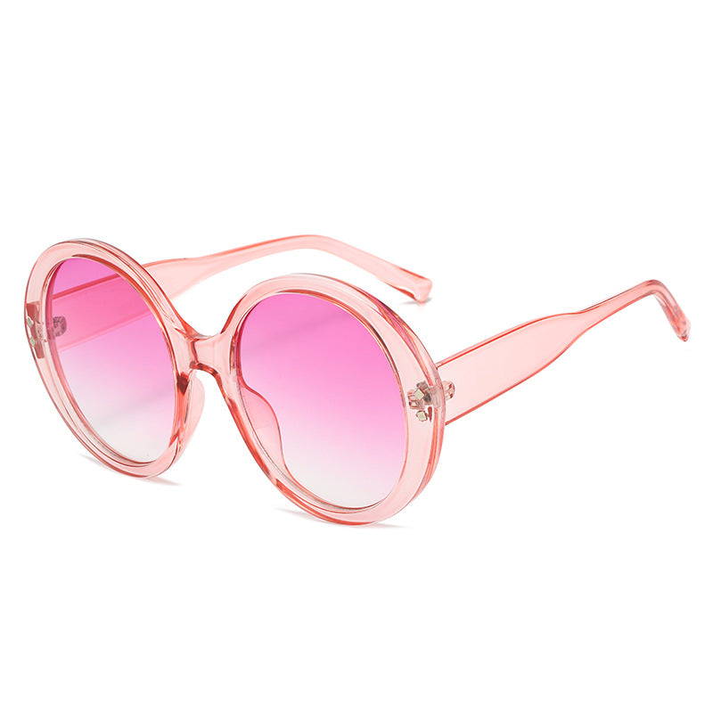Round Oversized Sunglasses for Women – UV400 Fashion Shades, Street Style