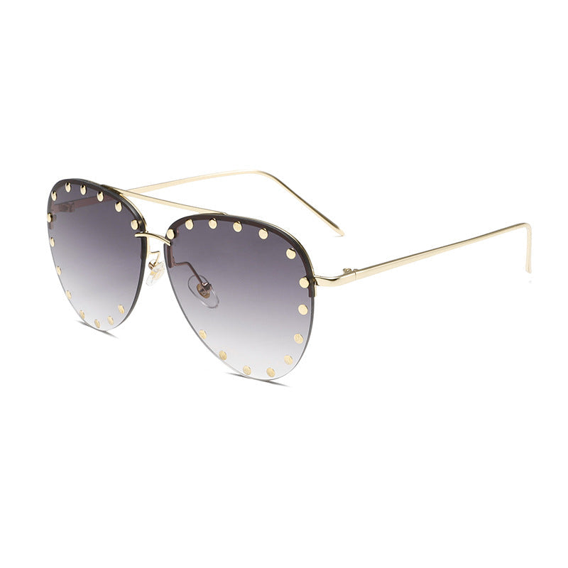 Retro Aviator Rivet Sunglasses for Men & Women | UV-Protective Trendy Eyewear