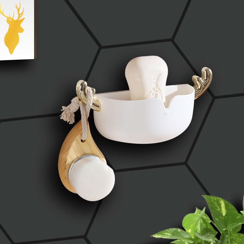 Wall-Mounted Soap Holder – Self-Draining Soap Box with Seamless Adhesive