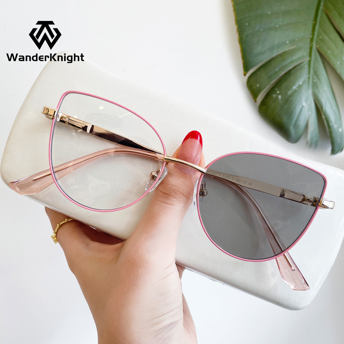 Women's Stylish Photochromic Cat-Eye Glasses – Anti-Blue Light Full Frame Eyewear
