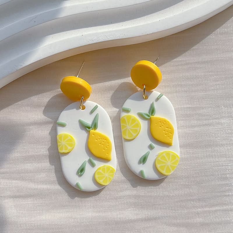 Handmade Polymer Clay Flower Earrings for Women & Girls