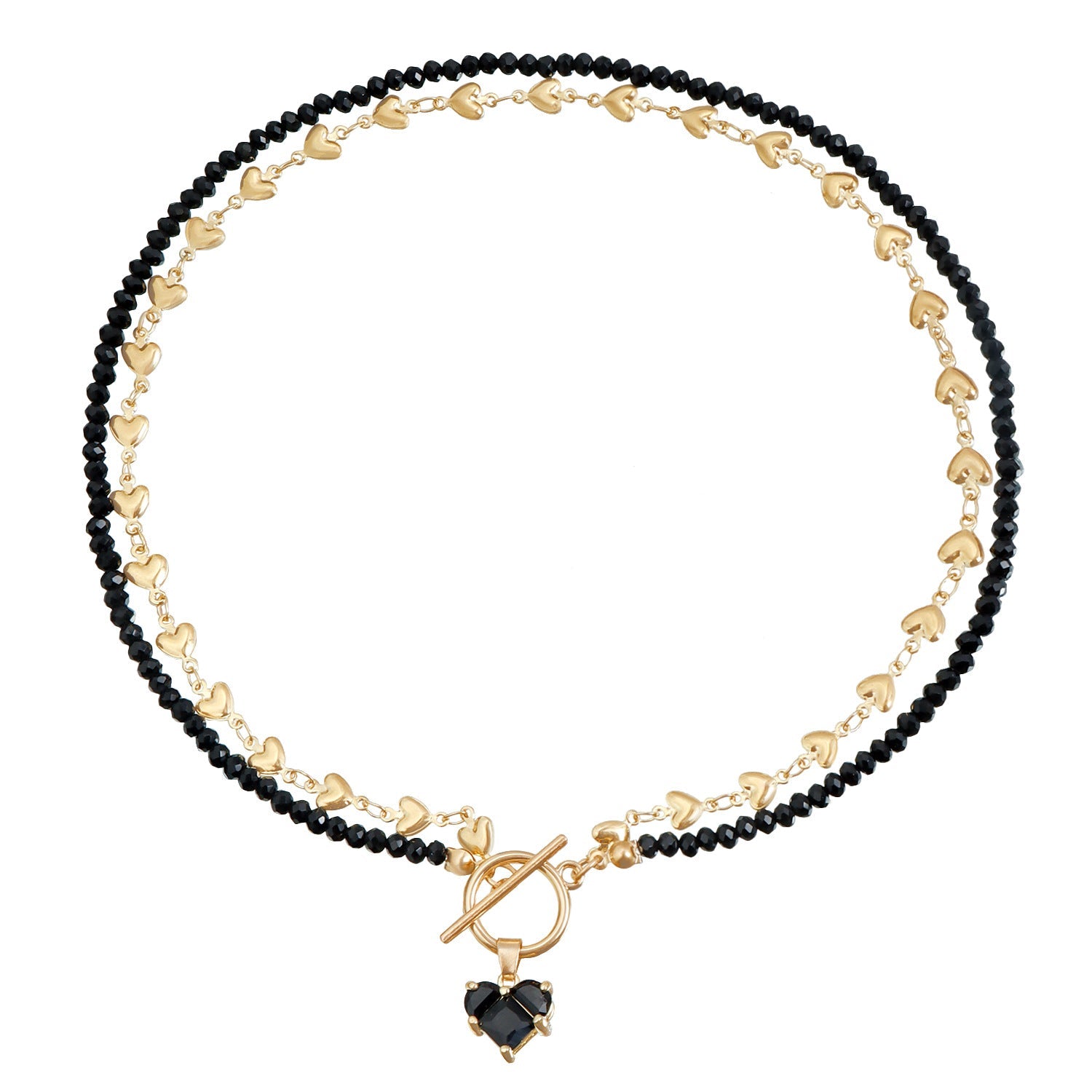 Zircon Heart Pendant Necklace for Women – Diamond-Inspired Clavicle Chain