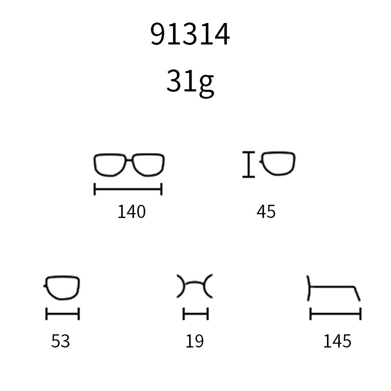 Men’s Ultra-Light Full Frame Blue Light Blocking Glasses – Classic Metal Eyewear