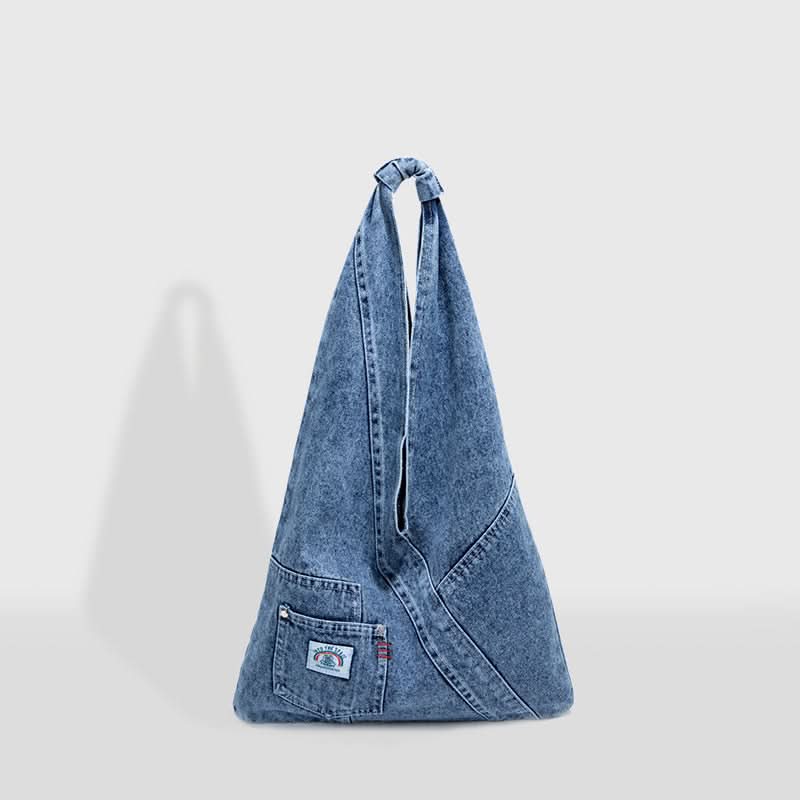 Retro Canvas Denim Shoulder Bag – Large-Capacity Street Style Bag for Women & Students