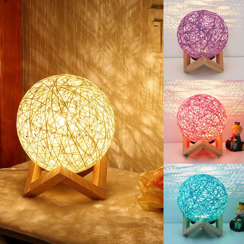 Ball LED Night Light with Starry Sky Projection - Table Lamp