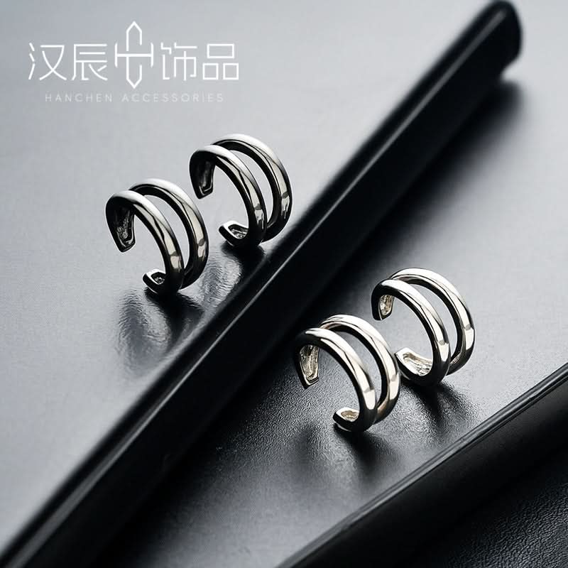 Men’s U-Shaped Ear Clips – Stylish Non-Piercing Hoop Earrings