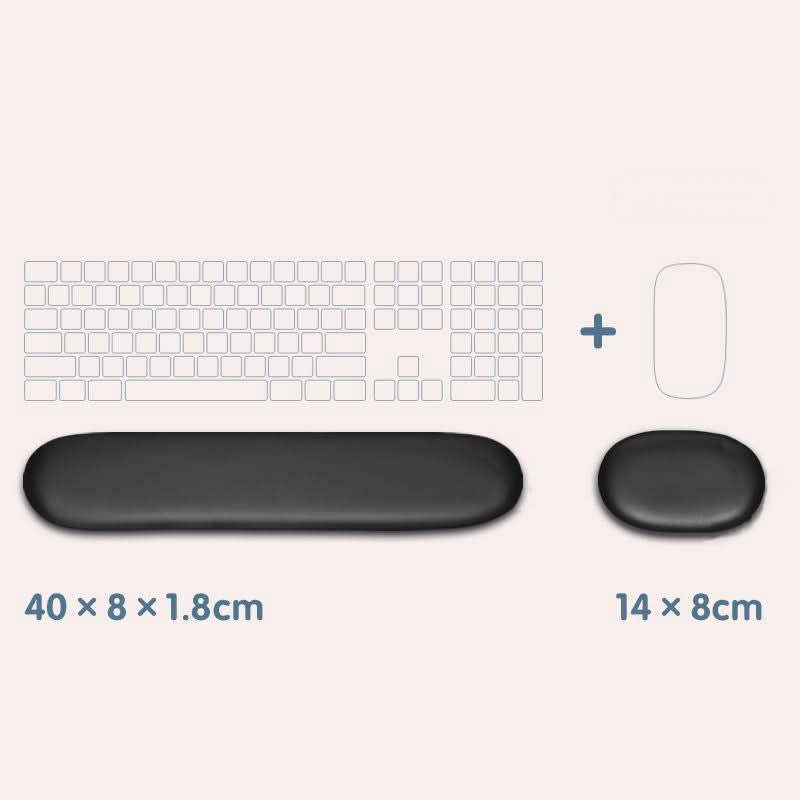 Ergonomic Silicone Wrist Pad Set for Office - Anti-Slip Keyboard & Mouse