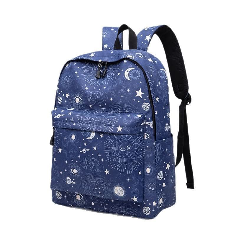 Nylon Backpack for School – Unisex Fashion Backpack with Clear Sweet Prints