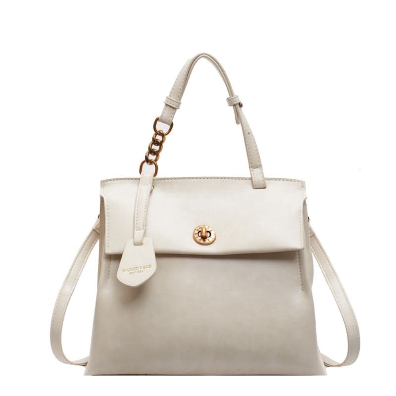 Women's Retro Large Capacity Shoulder Backpack – With Zipper Closure