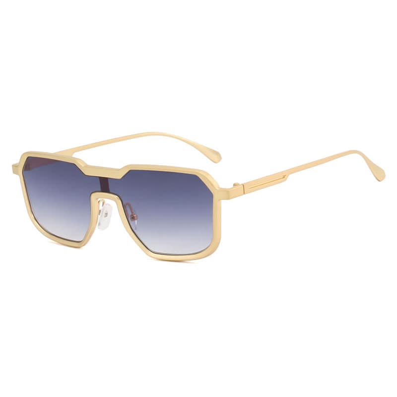 Men's Metal Square Sunglasses for Driving