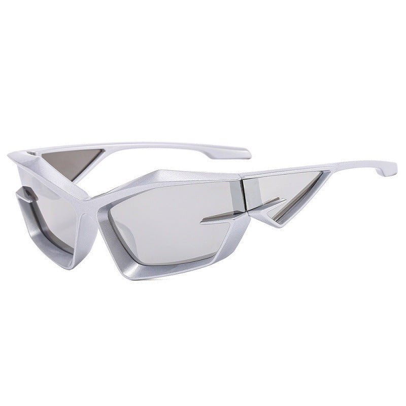 [Metro Spider] Tech Geometric Sunglasses