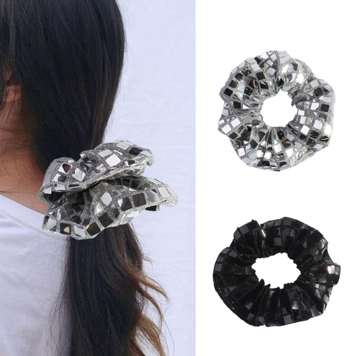 Trendy Satin Scrunchies Combo – High-Elastic Luxury Hair Ties for Women