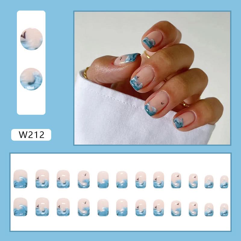 24-Piece Press-On Nails Set – Reusable, Easy Wear & Long-Lasting