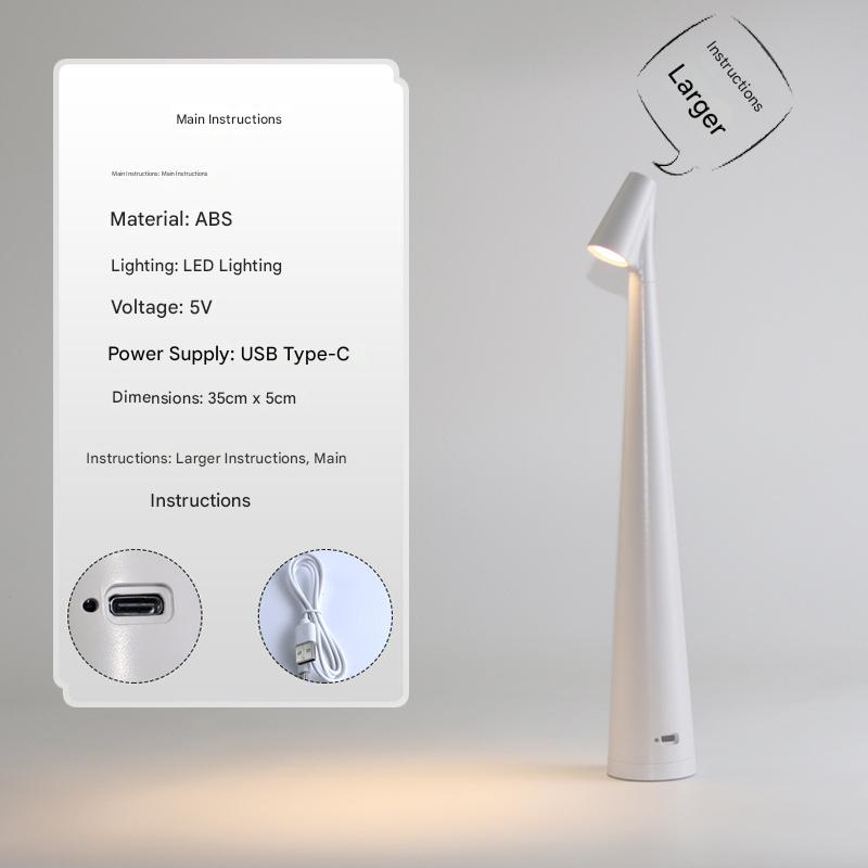 Rechargeable LED Desk Lamp with Touch Control | Decorative Night & Bedside Light