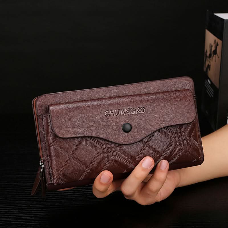 Men’s PU Leather Business Briefcase – Light Luxury Style