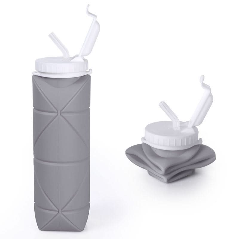 Foldable Silicone Water Bottle – Leakproof, Shatter-Resistant, 600ml
