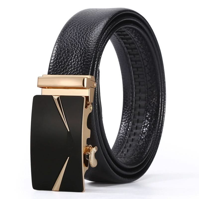 Men’s PU Leather Belt with Devil's Eye Buckle